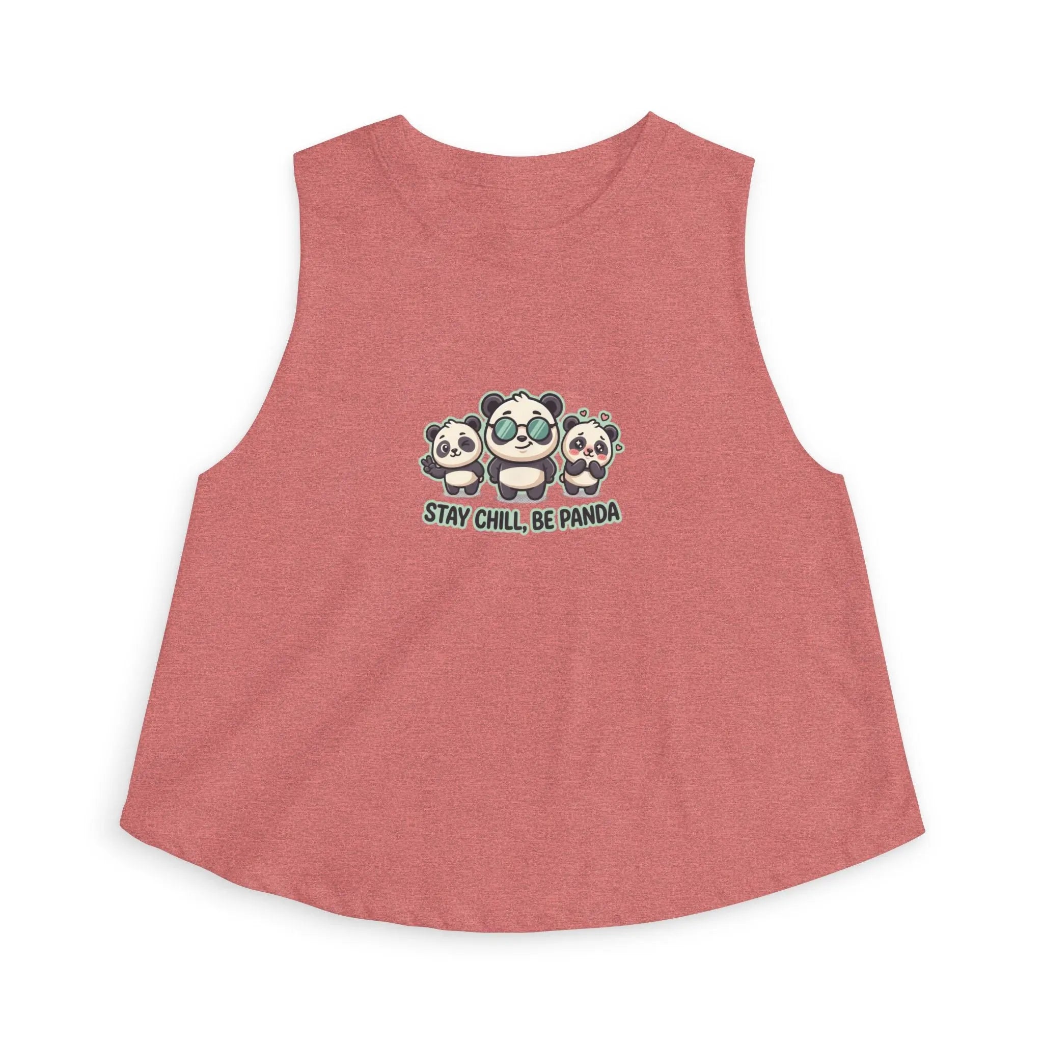 Stay Chill Be Panda Crop Top — Women's Cute Panda Graphic