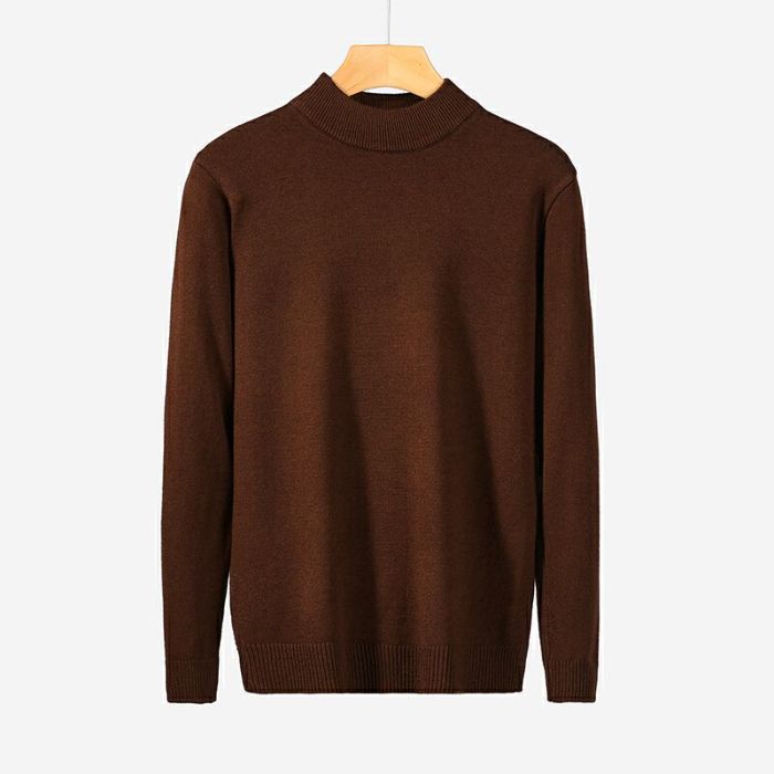 Cotton Mock Neck Sweater