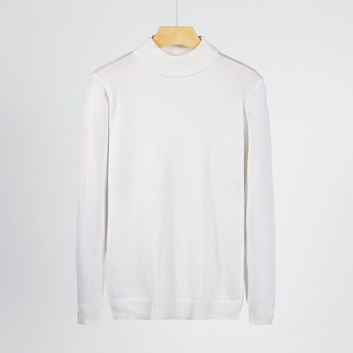 Cotton Mock Neck Sweater