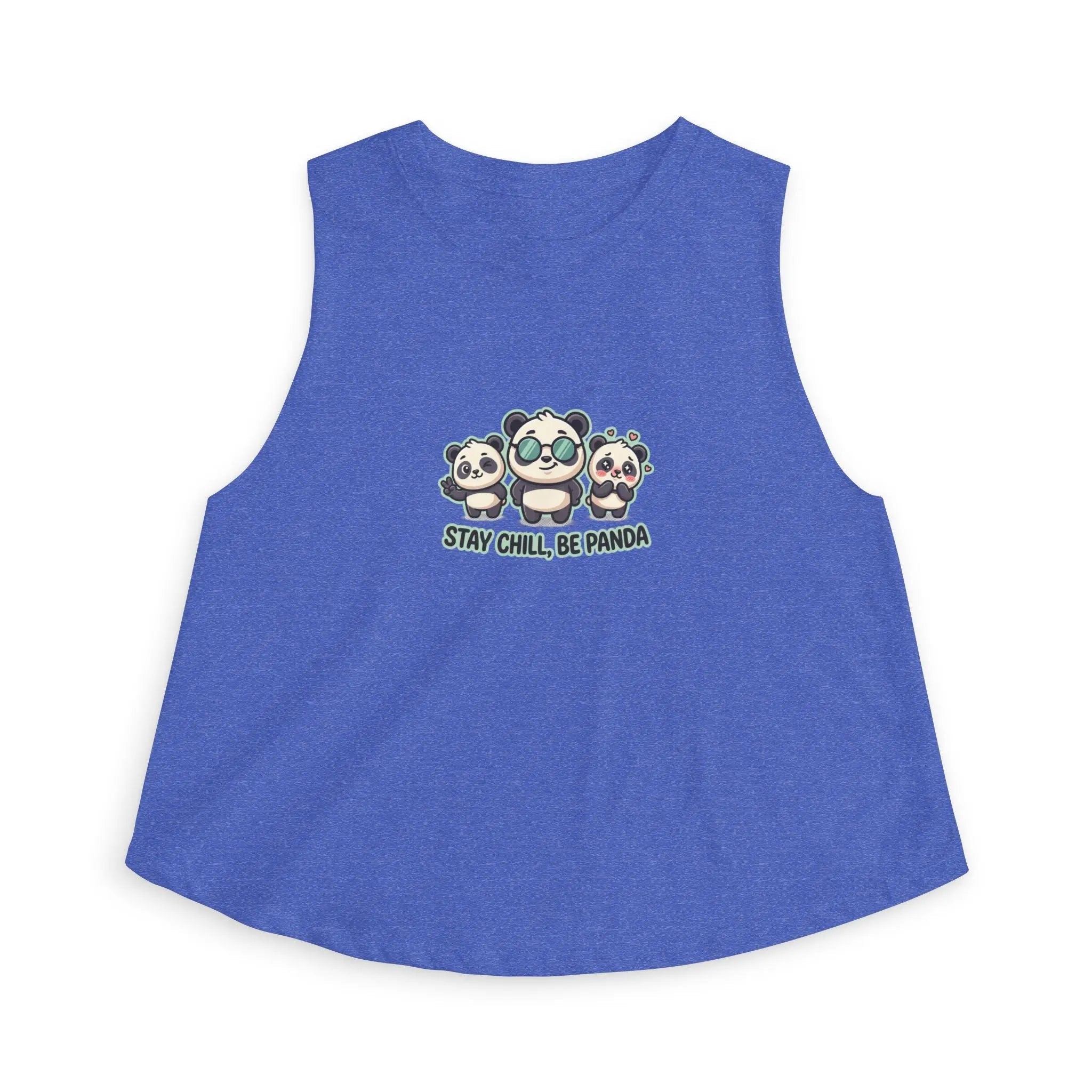 Stay Chill Be Panda Crop Top — Women's Cute Panda Graphic