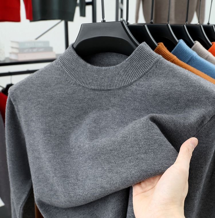 Cotton Mock Neck Sweater