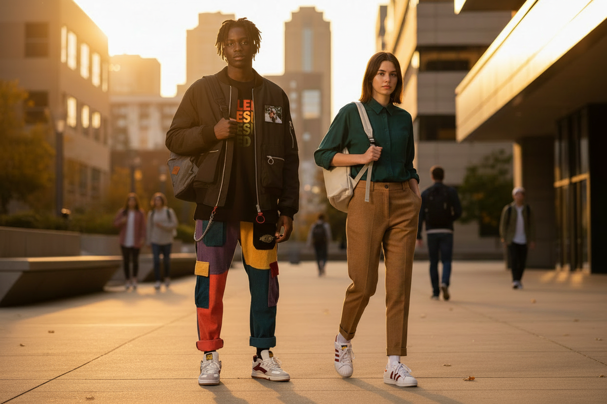 Hero - Campus Background + Pale Ivory Shoes