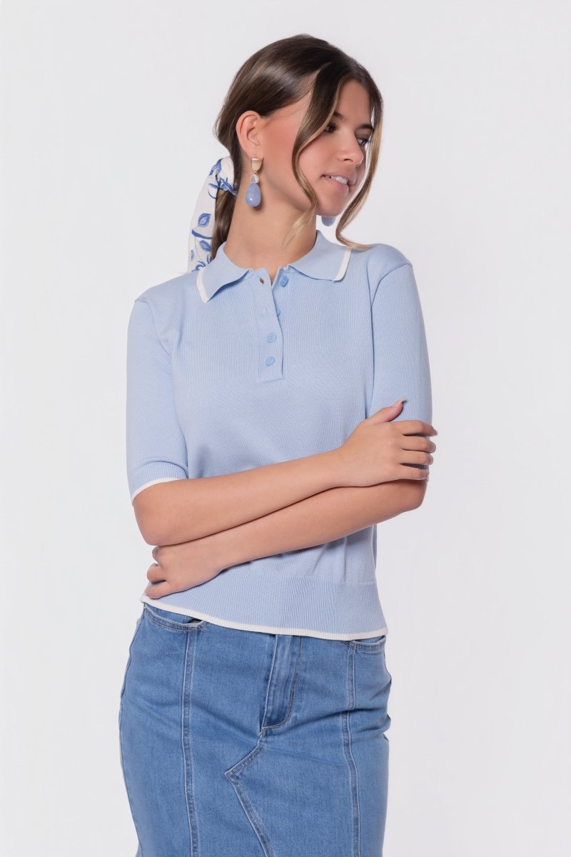 Leah Top (Light Blue)