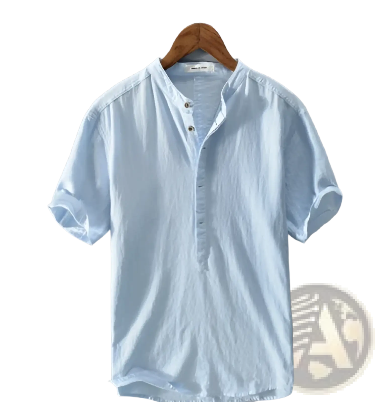 Retro Japanese Style Loose Linen Mandarin Collar Shirt