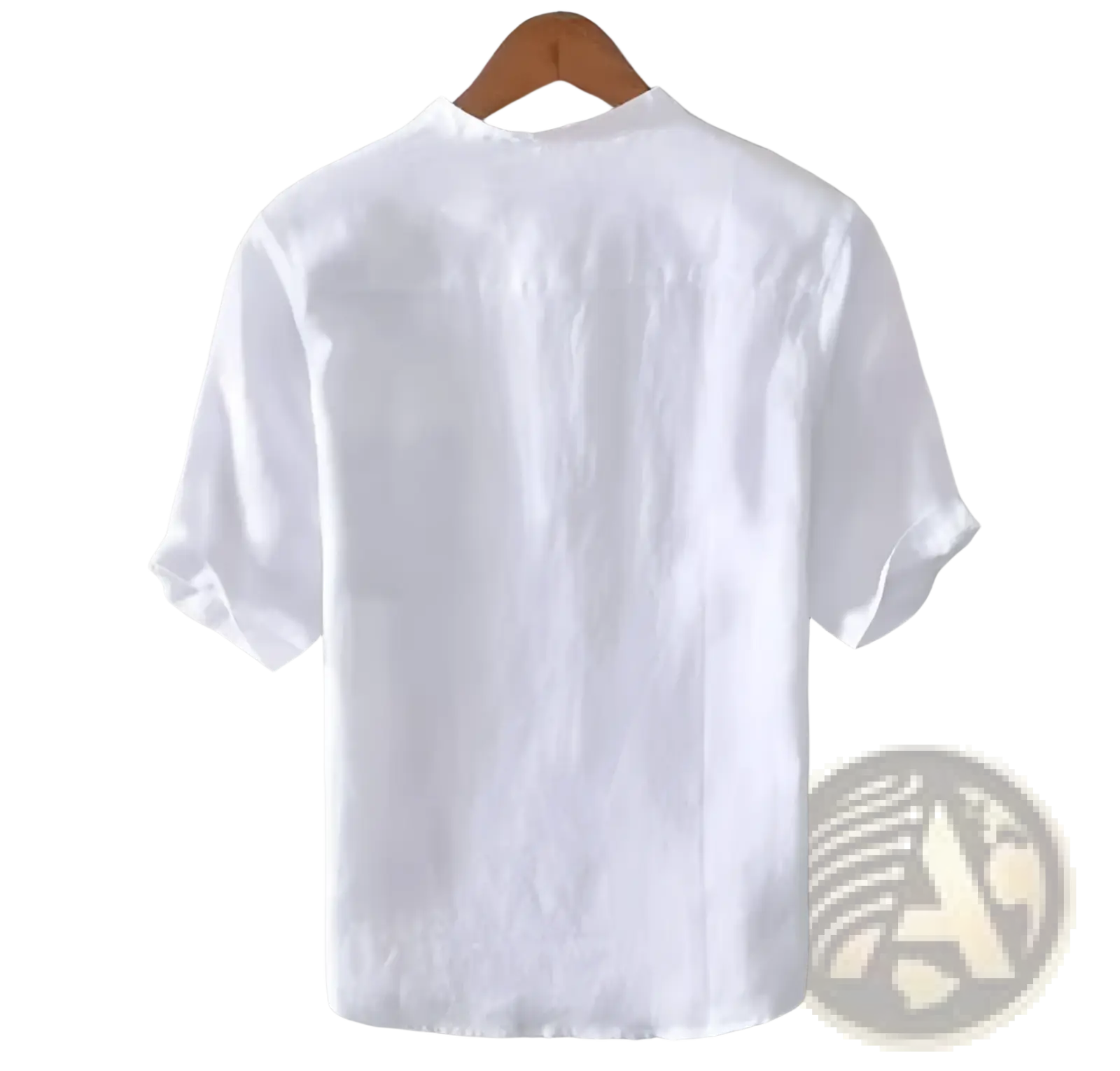 Retro Japanese Style Loose Linen Mandarin Collar Shirt
