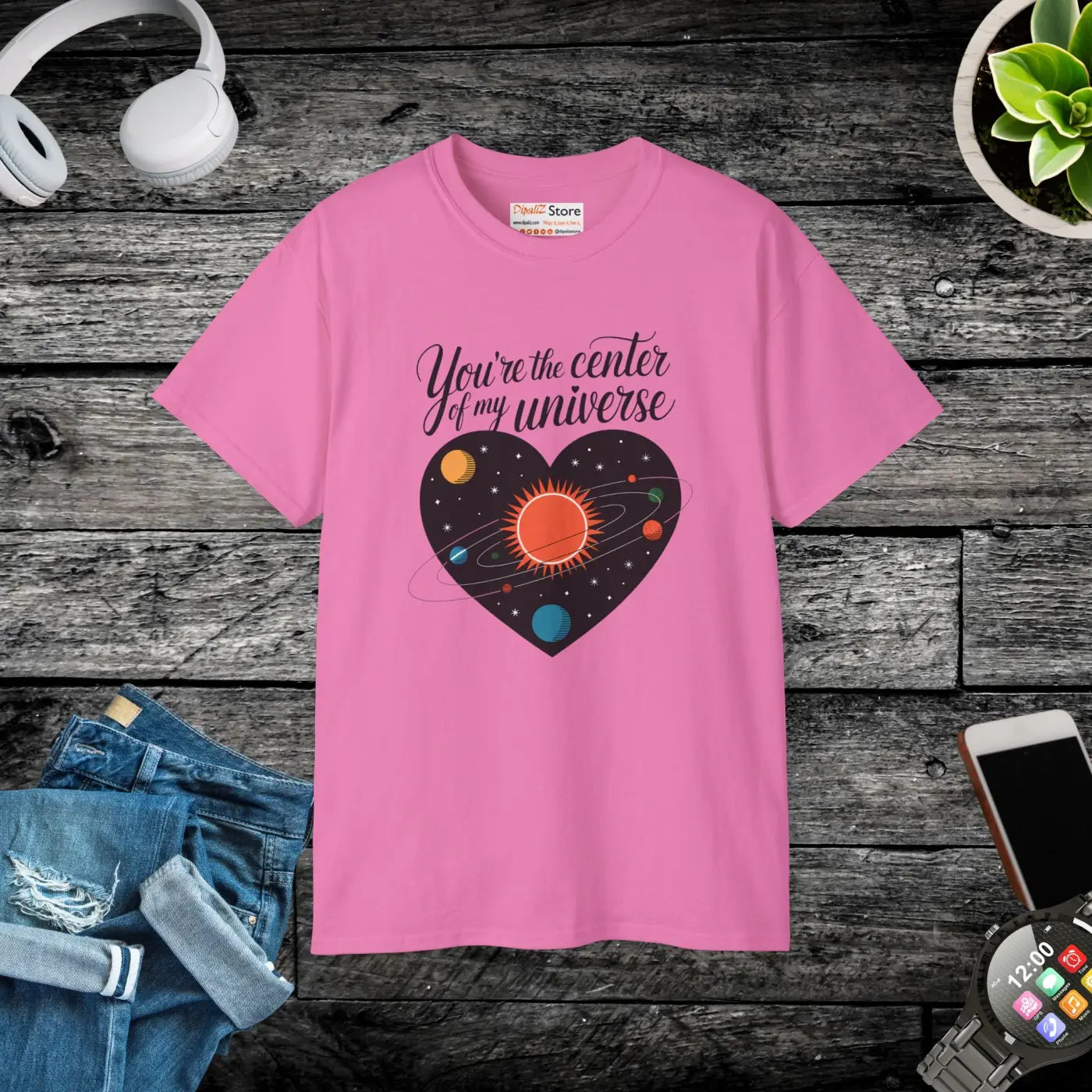 Dipaliz Heart Tee T-shirt – Ultra Cotton Universe Design